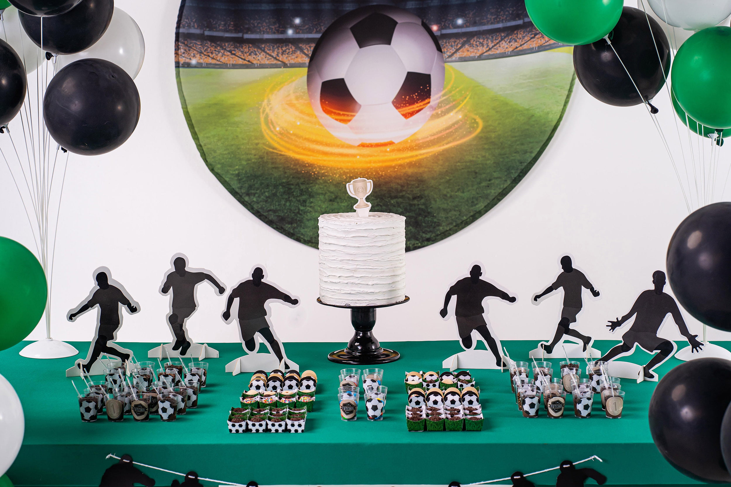 Kit balão decoração tema futebol